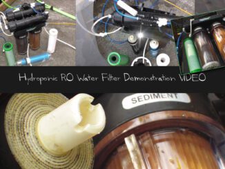 hydroponic ro water filter demonstration
